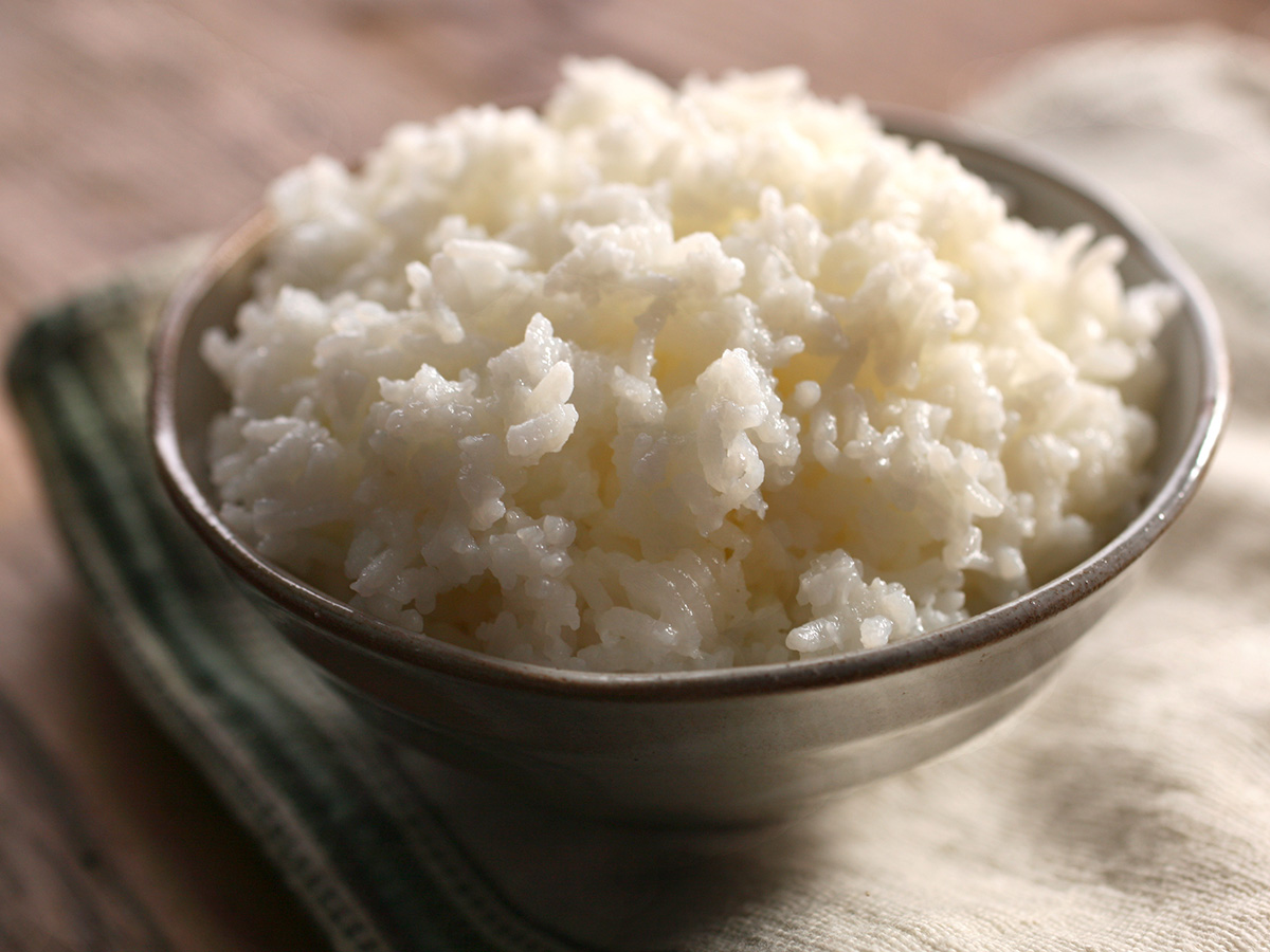 steamed rice